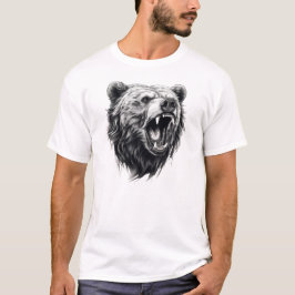 Camiseta Clássico de Natureza Selvagem de Animais Rajada Gr