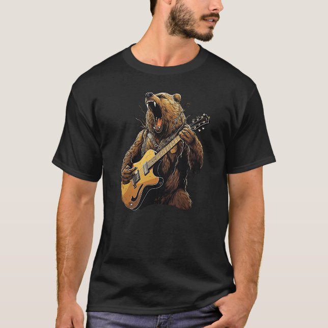 Camiseta Clássico de Natureza Selvagem de Animais Rajada Gr (Frente)