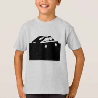 Camiseta Clássico de Saab 900 SPG/Aero - enegreça em