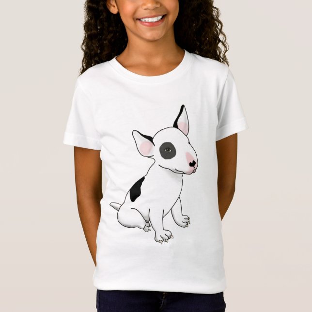 Camiseta Clássico de t-shirt de pãozinho Bull terrier (Frente)