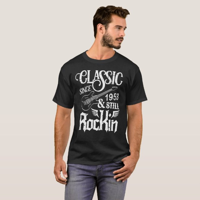 Camiseta Clássico Desde 1953 E Ainda Rockin (Frente Completa)