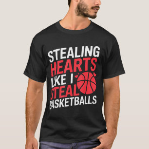 Camiseta Clássico Divertido Roubando Corações Rouba Bolas d