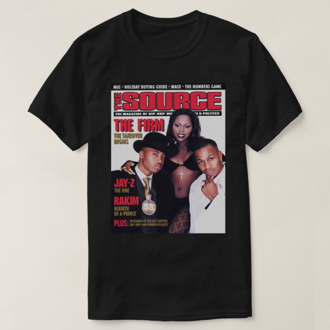 Camiseta Clássico do cobrir hip hop dos anos 90 (Frente do Design)