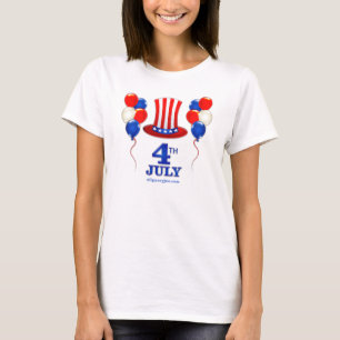 Camiseta Clássico do dia da Independência 4 de julho do Sli