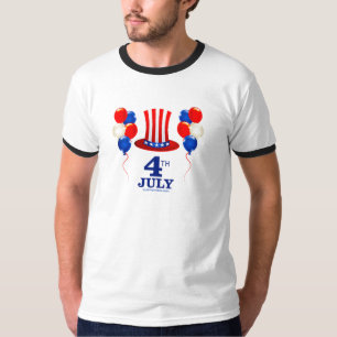 Camiseta Clássico do dia da Independência 4 de julho do Sli