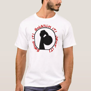 Camiseta Clássico do empurrão do ato de agarrar do balanço