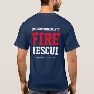 Camiseta Clássico do resgate de incêndio do condado de Ba