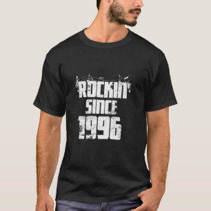 Camiseta Clássico do Rock de Aniversário Desde 1996
