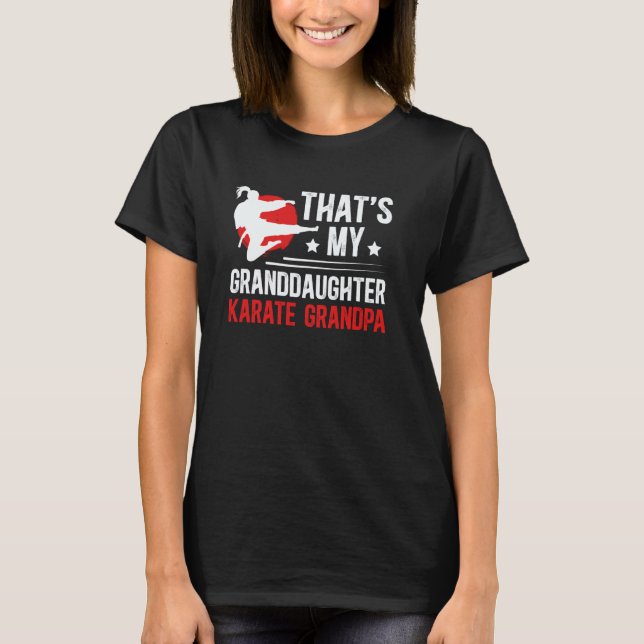 Camiseta Clássico Essa É Minha Neta Karatê Avô Kar (Frente)
