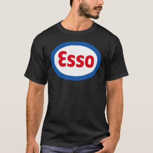 Camiseta Clássico Esso Gasolina Gasolina Diesel Logotipo Cl