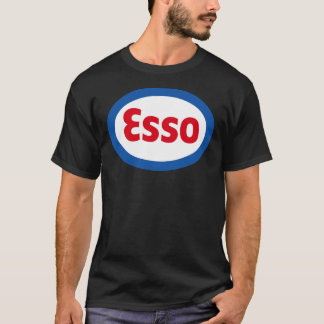 Camiseta Clássico Esso Gasolina Gasolina Diesel Logotipo Cl
