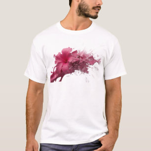 Camiseta Clássico FLOR ABSTRATA 11 Design Original