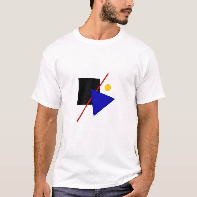 Camiseta Clássico Geométrico Bauhaus Design (Frente)