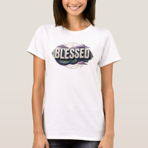 Camiseta Clássico Gráfico de Designer BÊNÇÃO
