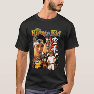 Camiseta Clássico Karate Kid - Cera em cima, cera em baixo