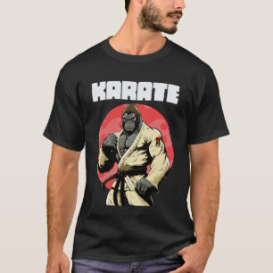 Camiseta Clássico Karateka Karate Gorila 1