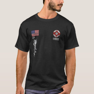Camiseta Clássico Kyokushin América Karate Americano Bandei