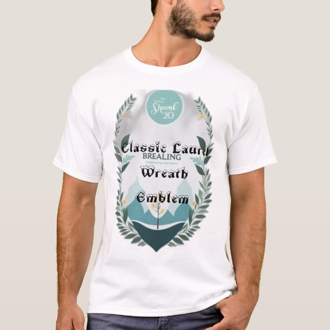 Camiseta Clássico Laurel Wreath Emblem (Frente)