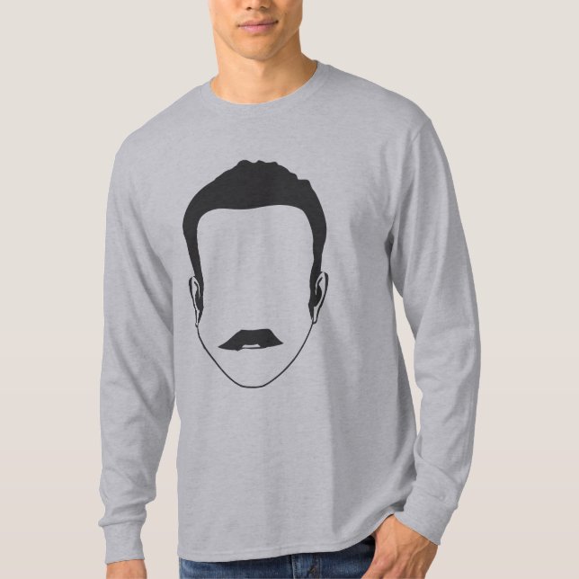 Camiseta Clássico longo da Capa (Frente)