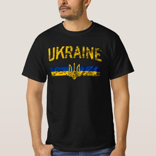 Camiseta Clássico militar ucraniano (Frente)