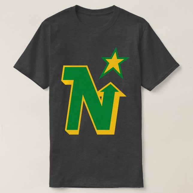 Camiseta Clássico Minnesota North Stars Hockey TShirt 3 (Frente do Design)