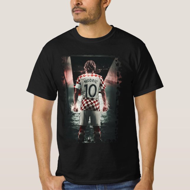 Camiseta Clássico modrico de Luka (Frente)