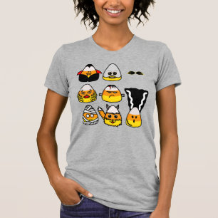 Camiseta Clássico Monstros de Hollywood Candy Corn T-Shirt