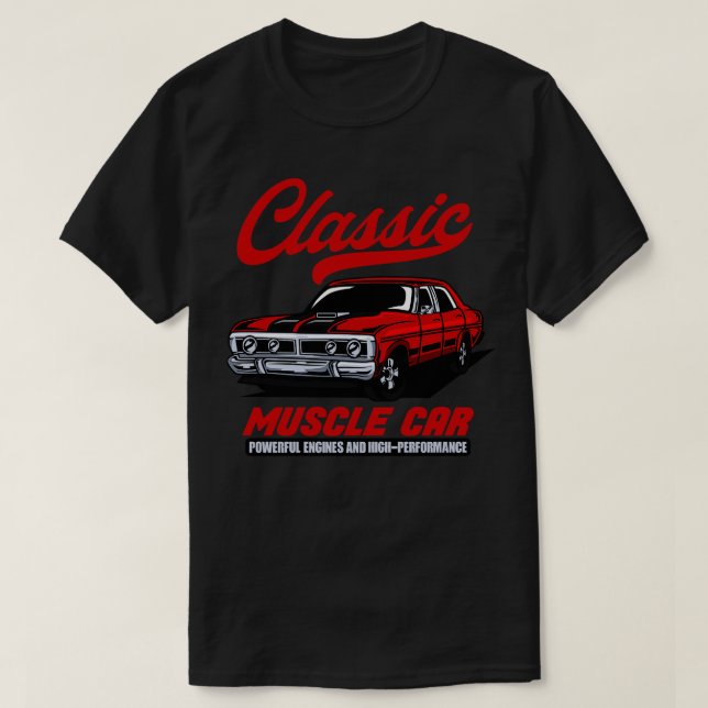CAMISETA CLÁSSICO MUSCLE CAR (Frente do Design)
