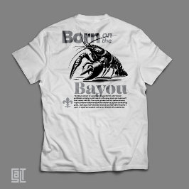 Camiseta Clássico Nascido nas Vibrações Cajun do Bayou