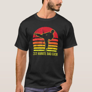 Camiseta Clássico Pai de Karatê Retrô Artes Marciais Pai Ka