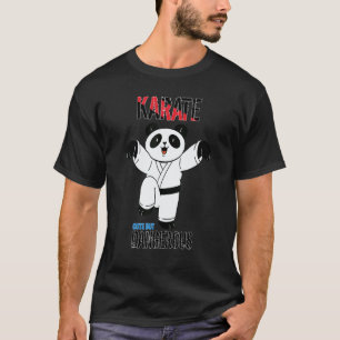 Camiseta Clássico Panda de Karatê Fofo porém Perigoso