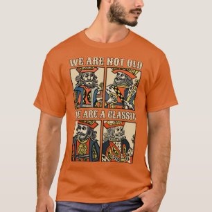 Camiseta Clássico Rei Caractere de Reproduzir d