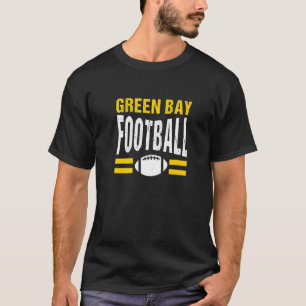 Camiseta Clássico Retro Green Bay Futebol em Wisconsin Gree