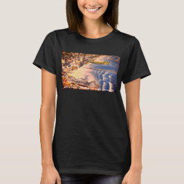 Camiseta Clássico Retro Long Beach (Cidade Costeira da Cali