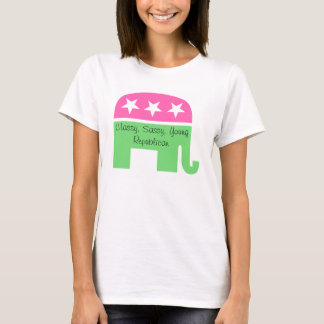 Camiseta Clássico, Sassy, Jovem Republicano T-Shirt