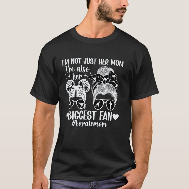 Camiseta Clássico Sua Maior Fã Mãe de Karatê Mãe Karatê (Frente)