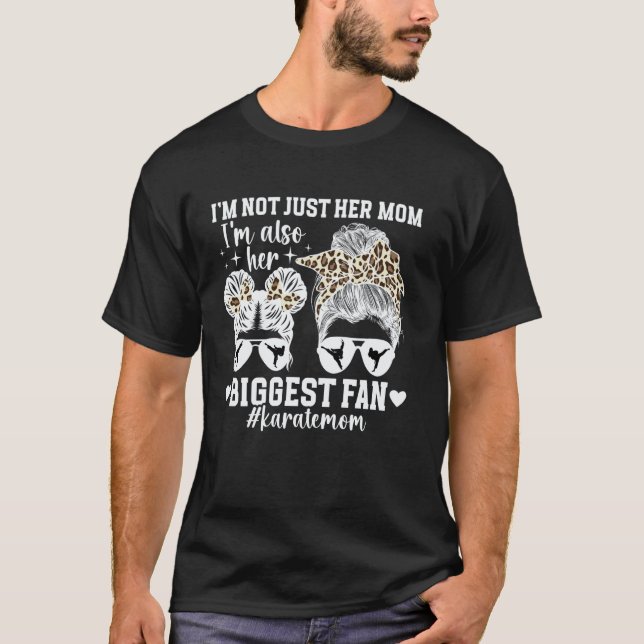 Camiseta Clássico Sua Maior Fã Mãe de Karatê Mãe Karatê K (Frente)