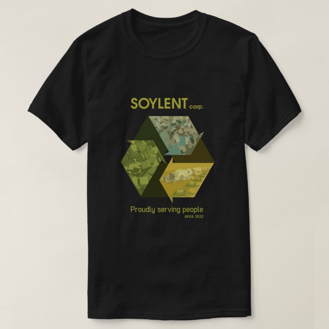 Camiseta Clássico Verde Soylent (Frente do Design)