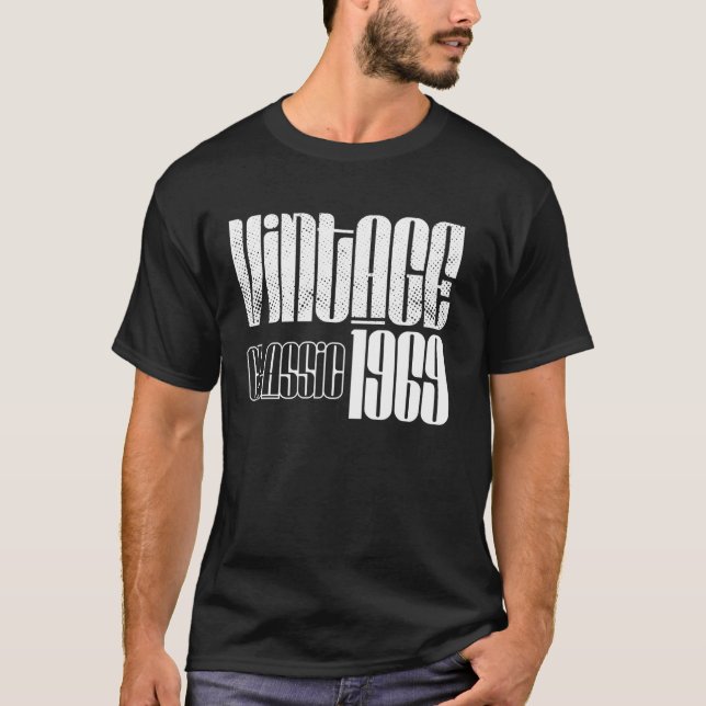 Camiseta Clássico Vintage 1969 (Frente)
