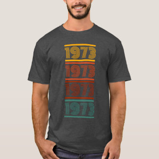 Camiseta Clássico Vintage 1973 retrô