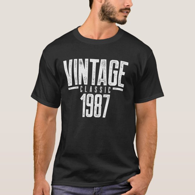 Camiseta Clássico Vintage 1987 (Frente)