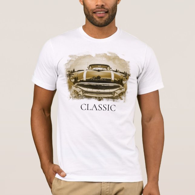 Camiseta *~* Clássico Vintage Antique Antigo Carro Retroati (Frente)