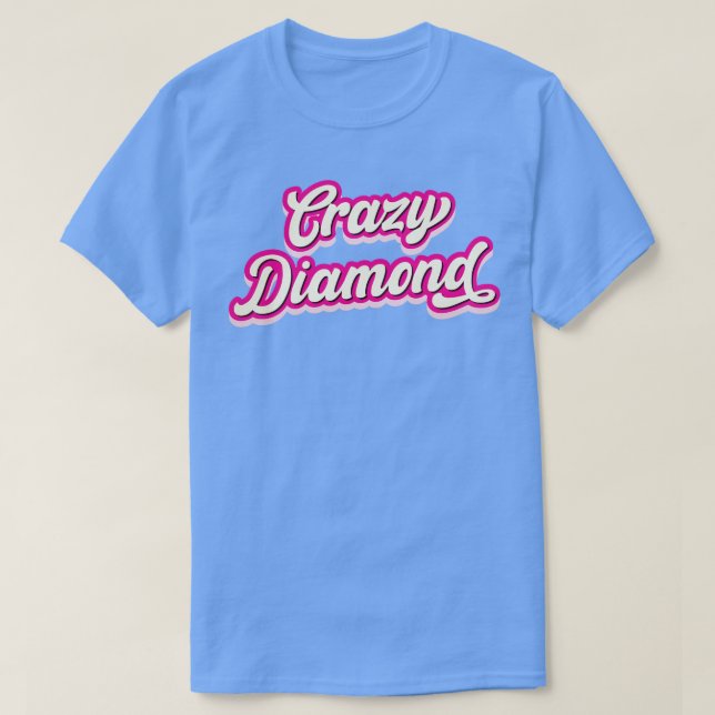 Camiseta Clássico Vintage Crazy Diamond (Frente do Design)