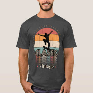 Camiseta Clássico vintage da família SKATE