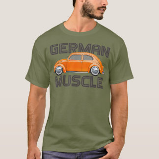 Camiseta Clássico Vintage - Inseto de Carro Muscular Alemão