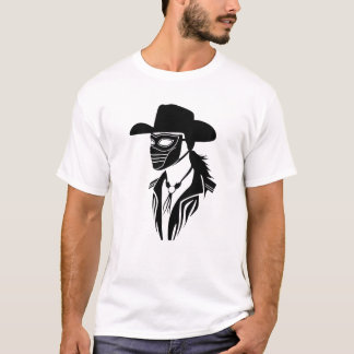 Camiseta Clássico Western Vintage Americano Cowboy De