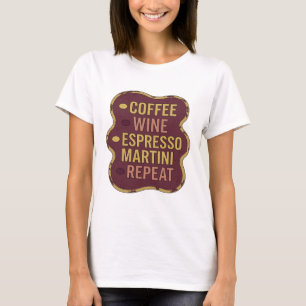 Camiseta Clássico Yellow CAFÉ VINHO ESPRESSO MARTINI REPITA
