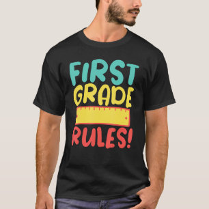 Camiseta Classificação 1rua Regras do primeiro grau Ensino 