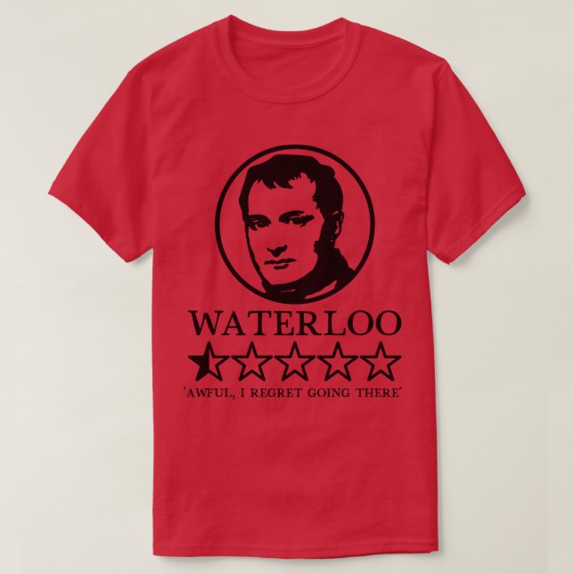 Camiseta Classificações em Waterloo Escuro (Frente do Design)