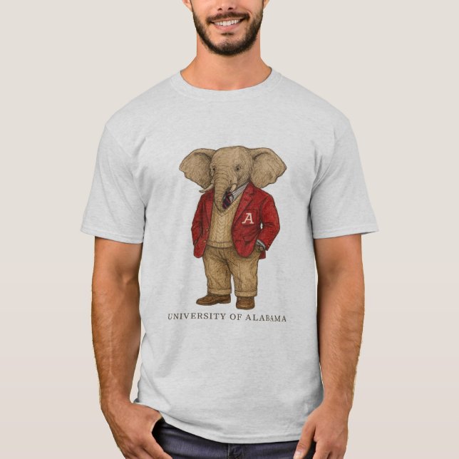 Camiseta Classy Big Al; University of Alabama Game Day Shir (Frente)